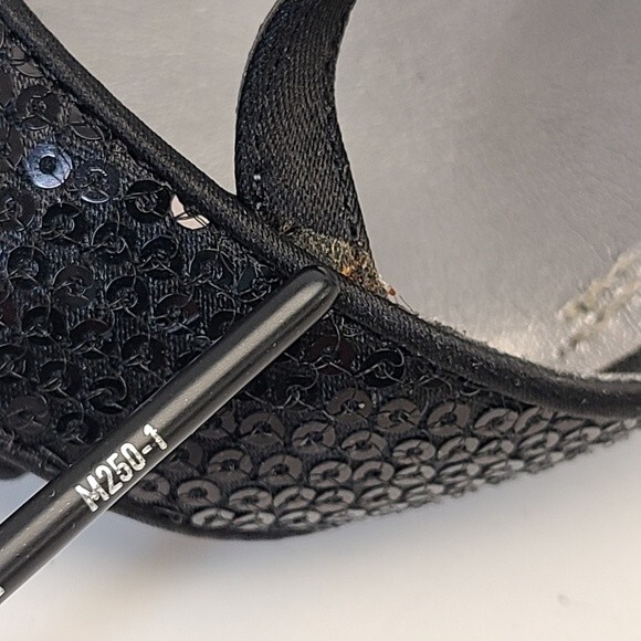 Ellen Tracy Weston Black Satin Sequence Pointed Toe Heels 8.5M - Picture 8 of 10